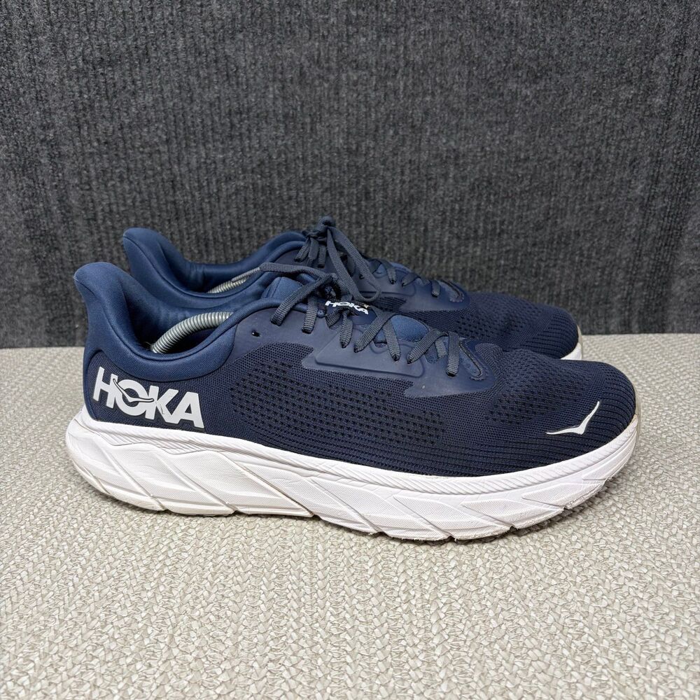 Hoka One One Arahi 7 Navy Blue Outer Space Athletic Running Shoes Men’s 14 D